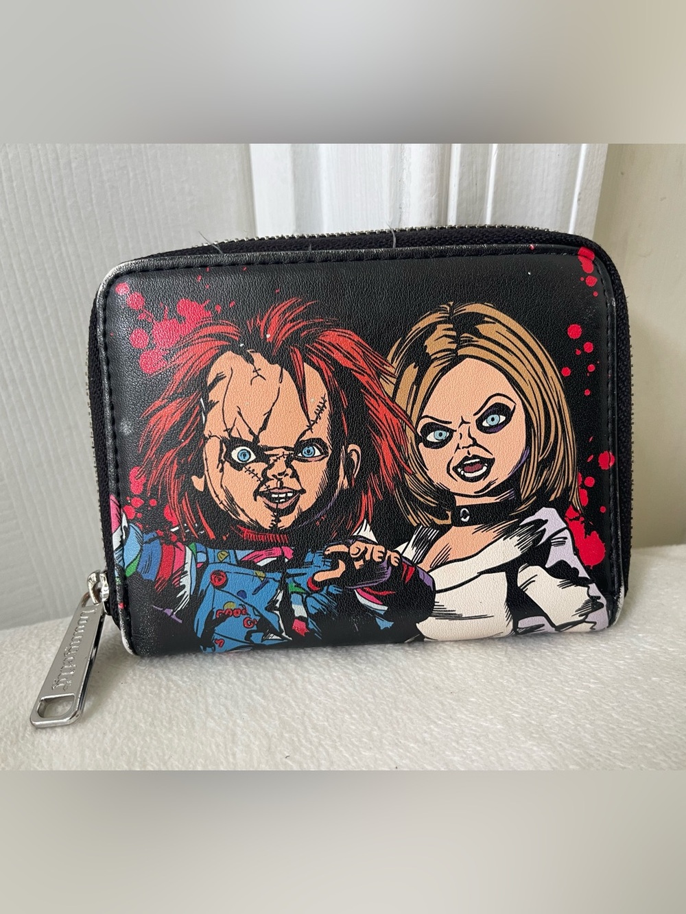 Loungefly Chucky Black Zip Wallet